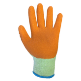 Orange Latex Coated Gloves