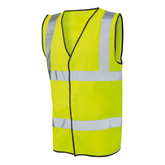 Beeswift Hi-Vis Two-Band Velcro Vest