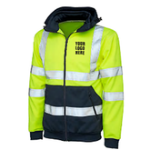 BACA Hi-Vis Hooded Zipped Sweatshirt