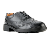Black Brogue Safety Shoe