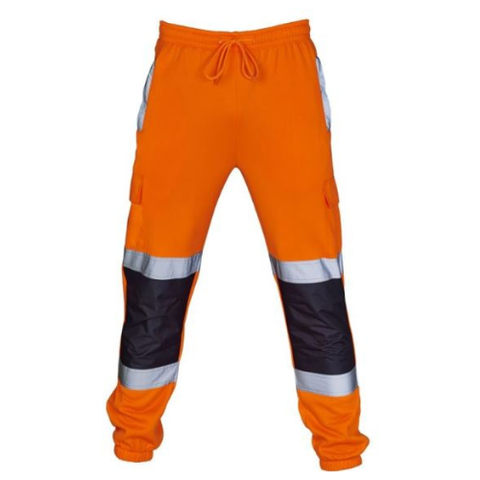 Hi Vis Orange 2 Tone Jogging Bottoms